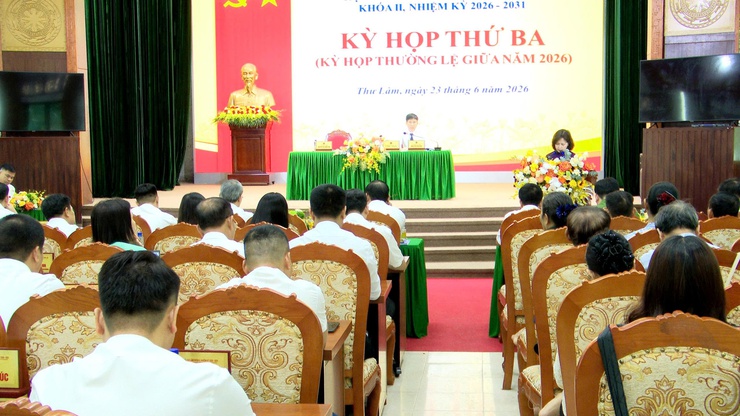 HĐND XÃ THƯ LÂM KHÓA II, NHIỆM KỲ 2026 – 2031 TỔ CHỨC KỲ HỌP THỨ BA ( KỲ HỌP THƯỜNG LỆ GIỮA NĂM 2026) - Ảnh 8.