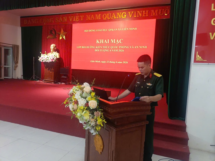 Khai giảng lớp bồi dưỡng kiến thức QPAN đối tượng 4 năm 2026- Ảnh 2.