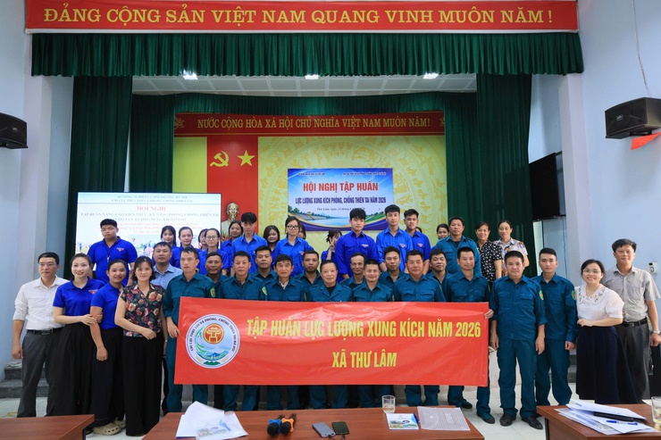 THƯ LÂM TỔ CHỨC TẬP HUẤN NÂNG CAO KIẾN THỨC, KỸ NĂNG PHÒNG, CHỐNG THIÊN TAI CHO LỰC LƯỢNG XUNG KÍCH CƠ SỞ NĂM 2026- Ảnh 10.