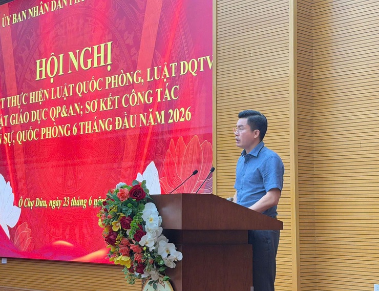 Phường Ô Chợ Dừa củng cố thế trận quốc phòng toàn dân, nâng cao sức mạnh quốc phòng địa phương- Ảnh 2.