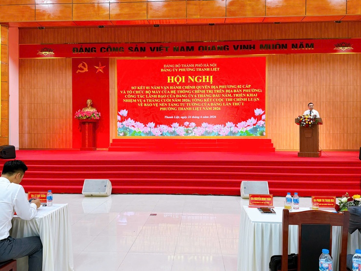 Phường Thanh Liệt sơ kết 1 năm vận hành chính quyền địa phương 2 cấp và tổng kết Cuộc thi chính luận về bảo vệ nền tảng tư tưởng của Đảng lần thứ I năm 2026- Ảnh 13.