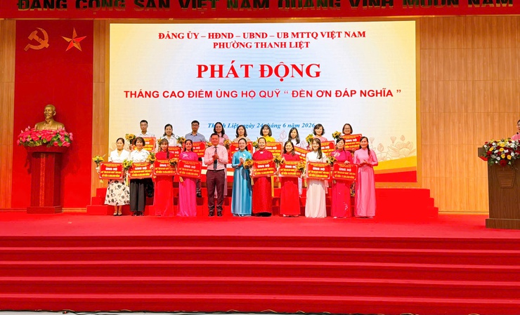 Phường Thanh Liệt phát động Tháng cao điểm ủng hộ Quỹ “Đền ơn đáp nghĩa” năm 2026- Ảnh 8.