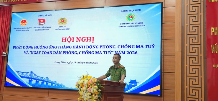 Phường Long Biên phát động hưởng ứng tháng hành động phòng, chống ma túy năm 2026 – chung tay xây dựng địa bàn an toàn, không ma túy- Ảnh 2.
