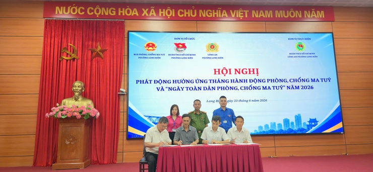 Phường Long Biên phát động hưởng ứng tháng hành động phòng, chống ma túy năm 2026 – chung tay xây dựng địa bàn an toàn, không ma túy- Ảnh 3.