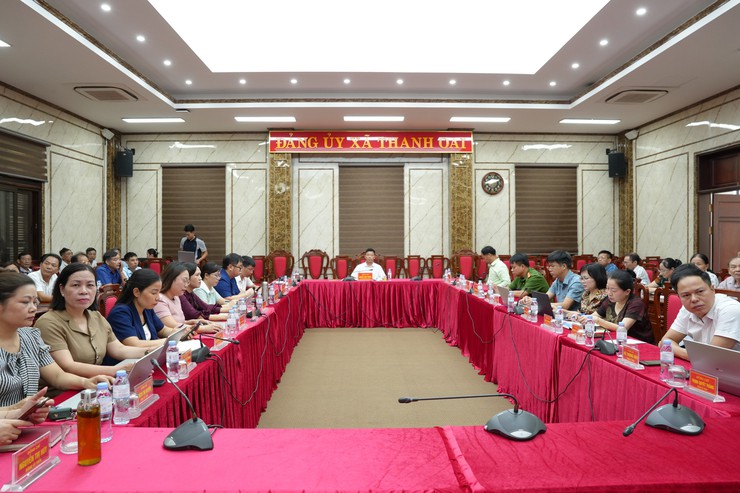 ĐẢNG ỦY XÃ THANH OAI LẤY Ý KIẾN VÀO DỰ THẢO ĐỀ ÁN SẮP XẾP, KIỆN TOÀN CHI BỘ THÔN, TỔ DÂN PHỐ- Ảnh 2.