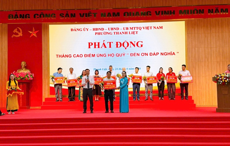 Phường Thanh Liệt phát động Tháng cao điểm ủng hộ Quỹ “Đền ơn đáp nghĩa” năm 2026- Ảnh 4.