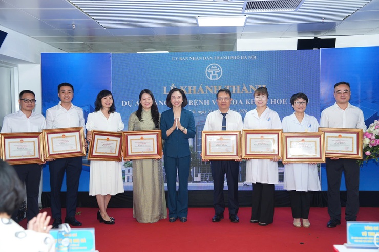 Khánh thành dự án nâng cấp Bệnh viện Đa khoa Hòe Nhai- Ảnh 2.