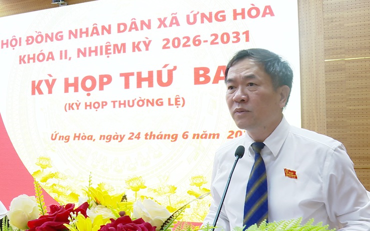 HĐND XÃ ỨNG HÒA KHAI MẠC KỲ HỌP THỨ 3 – KỲ HỌP THƯỜNG LỆ GIỮA NĂM 2026.- Ảnh 2.
