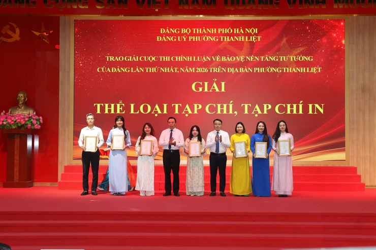 Phường Thanh Liệt sơ kết 1 năm vận hành chính quyền địa phương 2 cấp và tổng kết Cuộc thi chính luận về bảo vệ nền tảng tư tưởng của Đảng lần thứ I năm 2026- Ảnh 22.