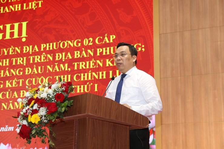 Phường Thanh Liệt sơ kết 1 năm vận hành chính quyền địa phương 2 cấp và tổng kết Cuộc thi chính luận về bảo vệ nền tảng tư tưởng của Đảng lần thứ I năm 2026- Ảnh 12.