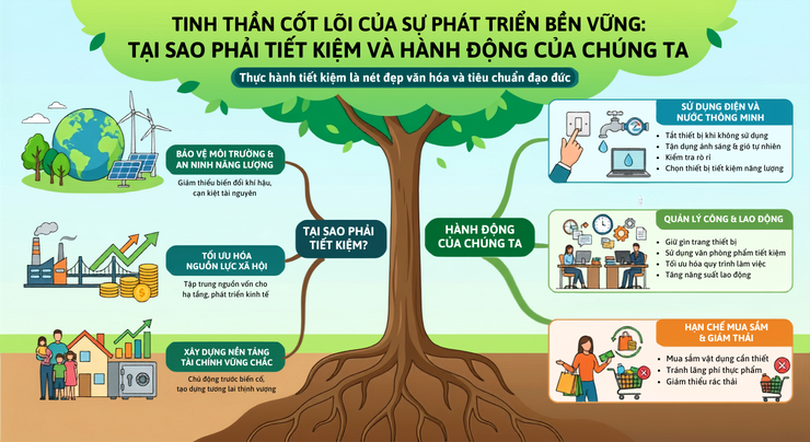 Tinh thần cốt lõi của sự phát triển bền vững: Tại sao phải tiết kiệm và hành động của chúng ta- Ảnh 1.
