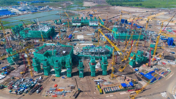 Toàn cảnh sân vận động Hùng Vương 135.000 chỗ từ trên cao những ngày cuối tháng 6.
- Ảnh 1.