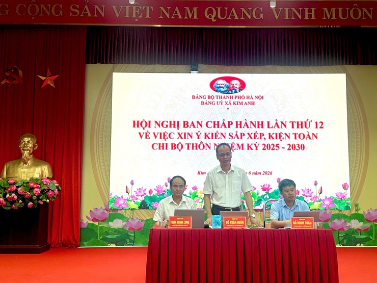 BAN CHẤP HÀNH ĐẢNG BỘ XÃ KIM ANH TỔ CHỨC HỘI NGHỊ LẦN THỨ 12 KHÓA I, NHIỆM KỲ 2025-2030- Ảnh 6.