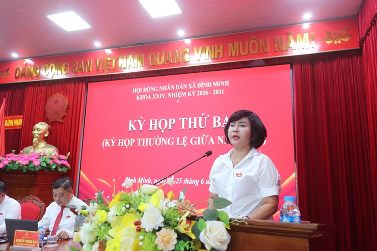 KỲ HỌP GIỮA NĂM 2026 HĐND XÃ BÌNH MINH: QUYẾT NGHỊ NHIỀU NỘI DUNG QUAN TRỌNG VÌ SỰ PHÁT TRIỂN BỀN VỮNG.- Ảnh 5.