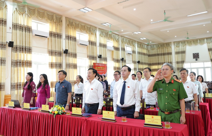 Hội đồng nhân dân xã Phú Nghĩa tổ chức Kỳ họp chuyên đề về sắp xếp thôn trên địa bàn xã- Ảnh 1.