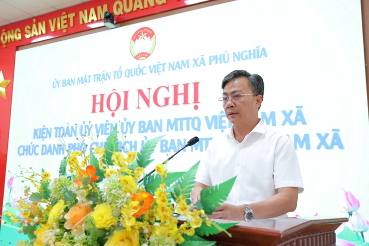 Ủy ban MTTQ Việt Nam xã Phú Nghĩa kiện toàn Ủy viên và chức danh Phó Chủ tịch Ủy ban MTTQ Việt Nam xã nhiệm kỳ 2025 - 2030- Ảnh 3.