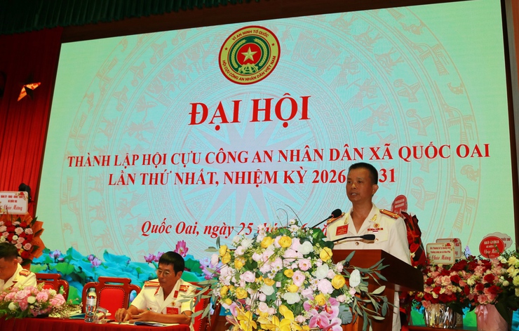 ĐẠI HỘI THÀNH LẬP HỘI CỰU CÔNG AN NHÂN DÂN XÃ QUỐC OAI LẦN THỨ NHẤT, NHIỆM KỲ 2026 – 2031- Ảnh 14.