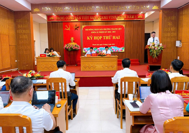 Kỳ họp thứ Hai HĐND phường Thanh Liệt khóa II thông qua nhiều nghị quyết quan trọng- Ảnh 6.