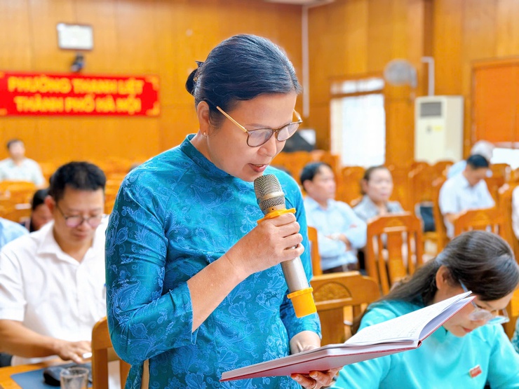 Kỳ họp thứ Hai HĐND phường Thanh Liệt khóa II thông qua nhiều nghị quyết quan trọng- Ảnh 8.