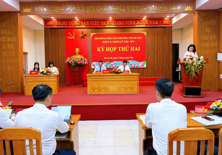 Kỳ họp thứ Hai HĐND phường Thanh Liệt khóa II thông qua nhiều nghị quyết quan trọng- Ảnh 5.