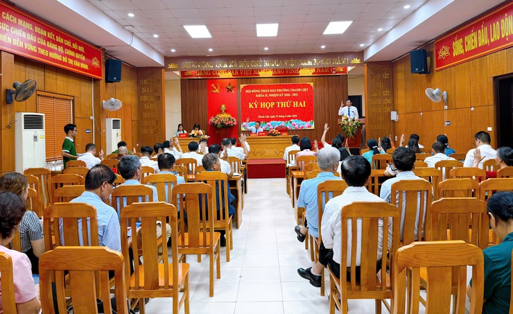 Kỳ họp thứ Hai HĐND phường Thanh Liệt khóa II thông qua nhiều nghị quyết quan trọng- Ảnh 11.