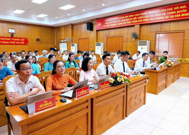 Kỳ họp thứ Hai HĐND phường Thanh Liệt khóa II thông qua nhiều nghị quyết quan trọng- Ảnh 2.