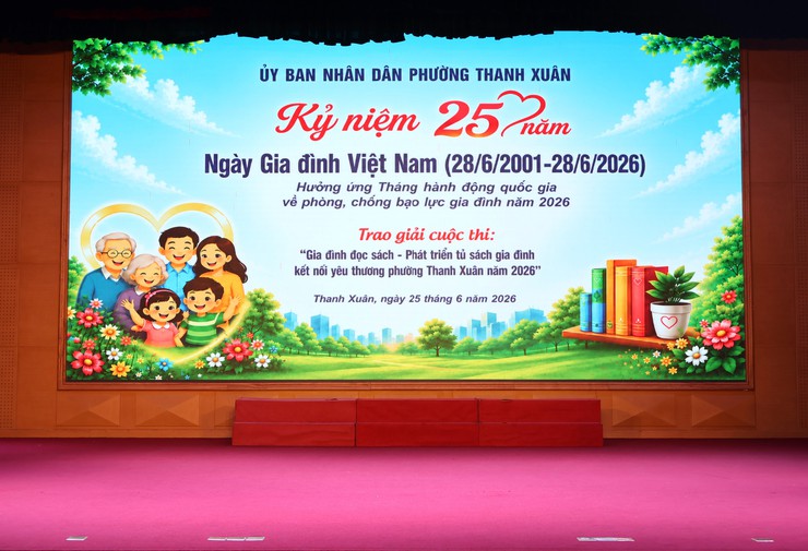Thanh Xuân kỷ niệm 25 năm Ngày Gia đình Việt Nam và lan tỏa văn hóa đọc trong mỗi mái ấm- Ảnh 1.