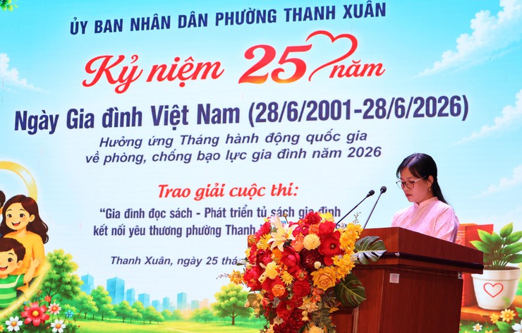 Thanh Xuân kỷ niệm 25 năm Ngày Gia đình Việt Nam và lan tỏa văn hóa đọc trong mỗi mái ấm- Ảnh 6.