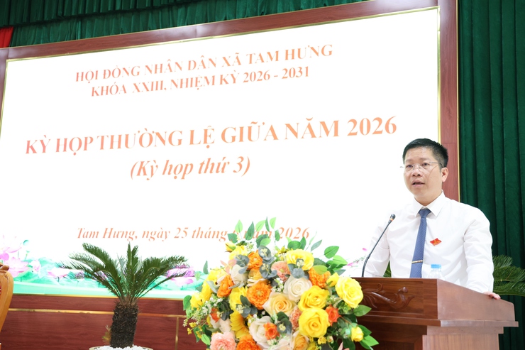 Kỳ họp thứ 3 HĐND xã Tam Hưng: Quyết nghị nhiều nội dung quan trọng, tạo động lực phát triển 6 tháng cuối năm 2026- Ảnh 6.