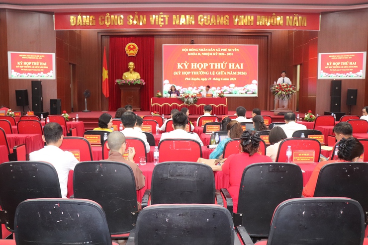 Bế mạc kỳ họp thứ hai HĐND xã Phú Xuyên (kỳ họp thường lệ giữa năm 2026) khóa II, nhiệm kỳ 2026 – 2031- Ảnh 1.