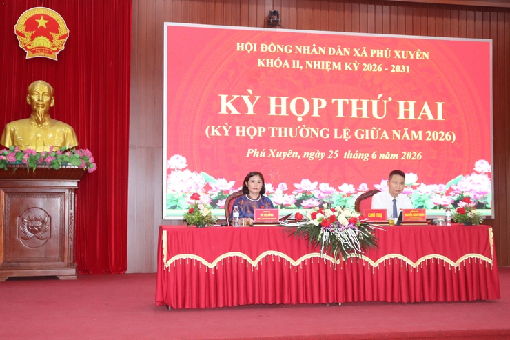 Bế mạc kỳ họp thứ hai HĐND xã Phú Xuyên (kỳ họp thường lệ giữa năm 2026) khóa II, nhiệm kỳ 2026 – 2031- Ảnh 3.