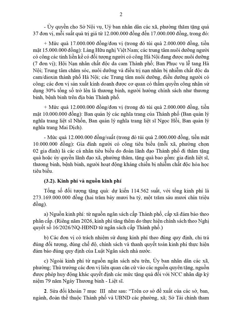 Phường Hồng Hà triển khai chính sách tặng quà nhân kỷ niệm 79 năm Ngày Thương binh - Liệt sĩ- Ảnh 2.