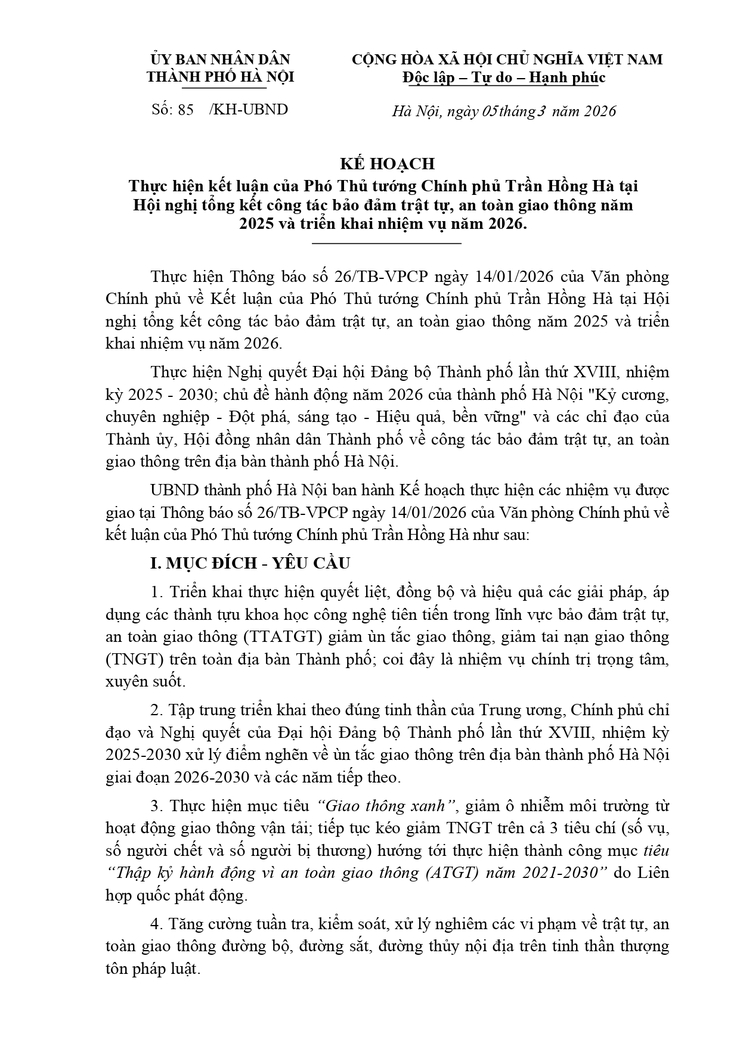 Phường Hồng Hà tăng cường thực hiện các giải pháp bảo đảm trật tự, an toàn giao thông năm 2026- Ảnh 1.