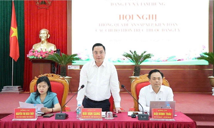 Xã Tam Hưng thống nhất phương án kiện toàn cấp ủy, bí thư, phó bí thư các chi bộ thôn- Ảnh 1.