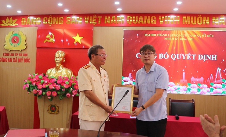 ĐẠI HỘI THÀNH LẬP HỘI CỰU CÔNG AN NHÂN DÂN XÃ MỸ ĐỨC NHIỆM KỲ 2026 - 2031- Ảnh 7.