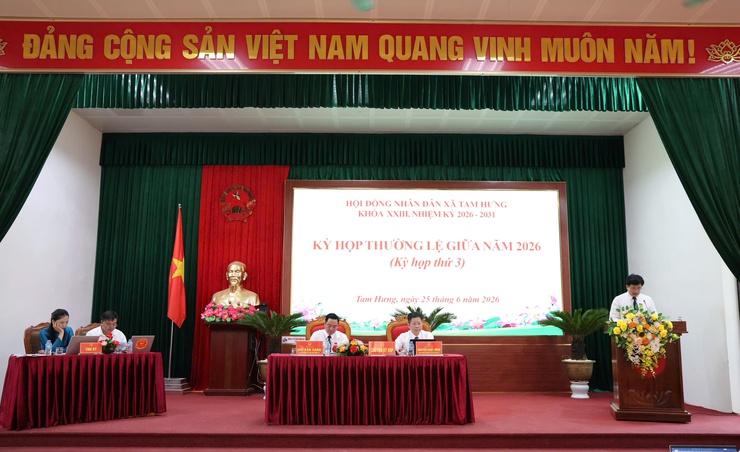 Kỳ họp thứ 3 HĐND xã Tam Hưng: Quyết nghị nhiều nội dung quan trọng, tạo động lực phát triển 6 tháng cuối năm 2026- Ảnh 5.
