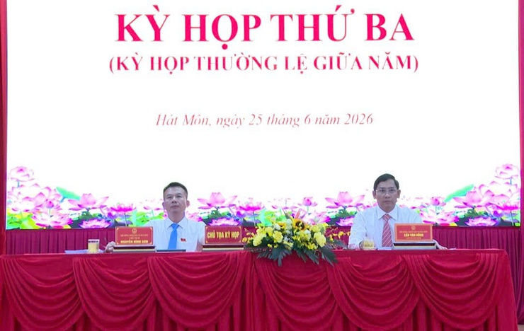 Kỳ thứ 3 HĐND xã Hát Môn quyết định nhiều nội dung quan trọng- Ảnh 5.