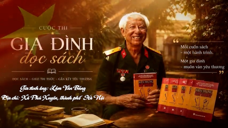 Gia đình ông Lâm Văn Bảng đạt Giải Ba cấp Thành phố Cuộc thi “Gia đình đọc sách - Phát triển tủ sách gia đình kết nối yêu thương” năm 2026- Ảnh 1.