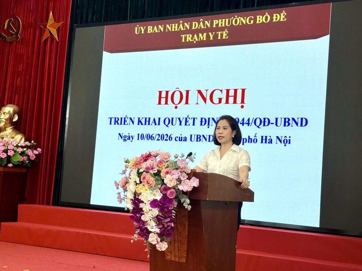 UBND PHƯỜNG BỒ ĐỀ TỔ CHỨC HỘI NGHỊ TRIỂN KHAI ĐIỀU TRA, LẬP DANH SÁCH KHÁM SỨC KHỎE ĐỊNH KỲ VÀ KHÁM SÀNG LỌC MIỄN PHÍ CHO NGƯỜI DÂN NĂM 2026- Ảnh 1.