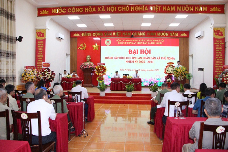 Đại hội thành lập Hội Cựu Công an nhân dân xã Phú Nghĩa nhiệm kỳ 2026 – 2031 thành công tốt đẹp- Ảnh 1.