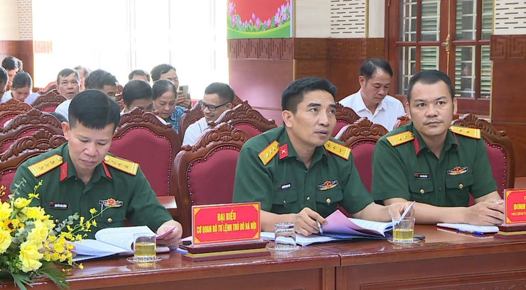 Phúc Thọ sơ kết công tác quân sự, quốc phòng địa phương 6 tháng đầu năm 2026; tổng kết thi hành Luật Quốc phòng năm 2018, Luật DQTV năm 2019 và Luật GDQP&AN năm 2013- Ảnh 8.