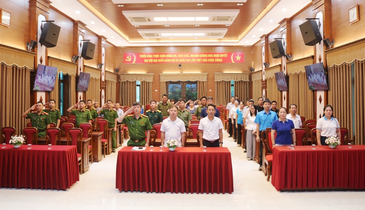 Xã  Quốc Oai tham gia Lễ mít tinh trực tuyến toàn quốc hưởng ứng Tháng hành động phòng, chống ma túy năm 2026.- Ảnh 1.