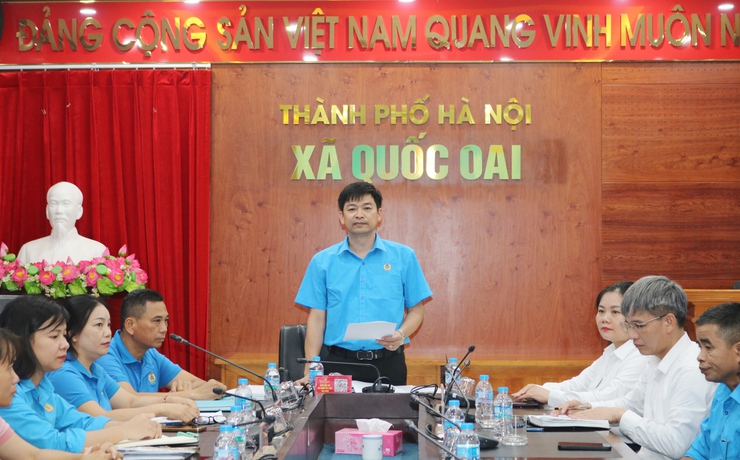 CÔNG ĐOÀN XÃ QUỐC OAI SƠ KẾT CÔNG TÁC 6 THÁNG ĐẦU NĂM 2026: KHẲNG ĐỊNH VAI TRÒ CHỖ DỰA TIN CẬY CỦA ĐOÀN VIÊN, NGƯỜI LAO ĐỘNG- Ảnh 9.