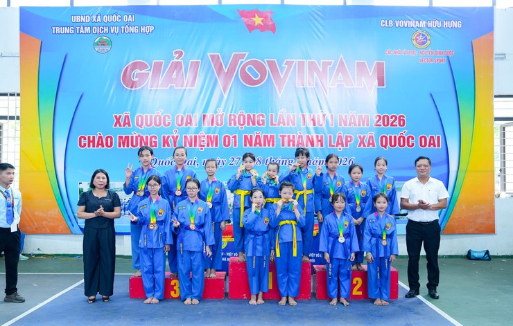 Trao giải các nội dung thi đấu Nhóm 1, Nhóm 2 Giải Vovinam xã Quốc Oai mở rộng lần thứ I năm 2026- Ảnh 12.