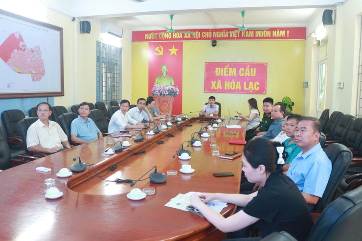 Xã Hòa Lạc tiếp sóng trực tuyến Hội nghị phổ biến, quán triệt các nghị quyết triển khai thi hành Luật Thủ đô năm 2026- Ảnh 1.