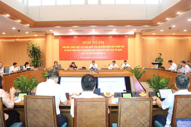 Xã Hòa Lạc tiếp sóng trực tuyến Hội nghị phổ biến, quán triệt các nghị quyết triển khai thi hành Luật Thủ đô năm 2026- Ảnh 3.