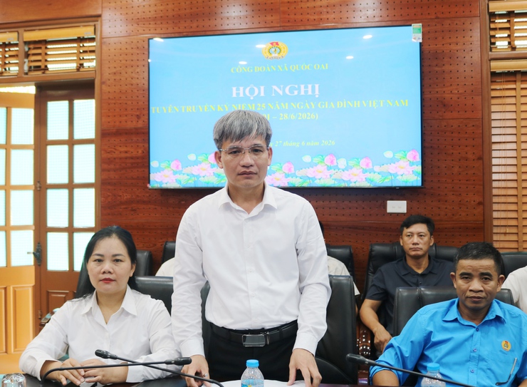 CÔNG ĐOÀN XÃ QUỐC OAI SƠ KẾT CÔNG TÁC 6 THÁNG ĐẦU NĂM 2026: KHẲNG ĐỊNH VAI TRÒ CHỖ DỰA TIN CẬY CỦA ĐOÀN VIÊN, NGƯỜI LAO ĐỘNG- Ảnh 7.