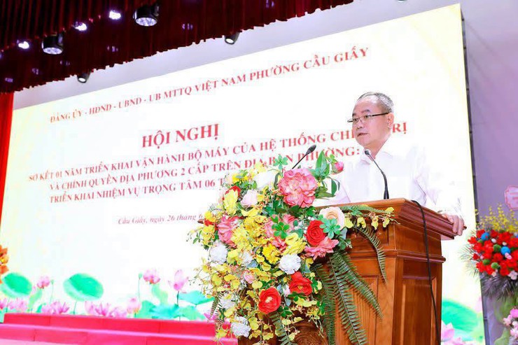 MỘT NĂM VẬN HÀNH MÔ HÌNH CHÍNH QUYỀN ĐỊA PHƯƠNG HAI CẤP: PHƯỜNG CẦU GIẤY KHẲNG ĐỊNH HIỆU QUẢ THỰC TIỄN- Ảnh 3.