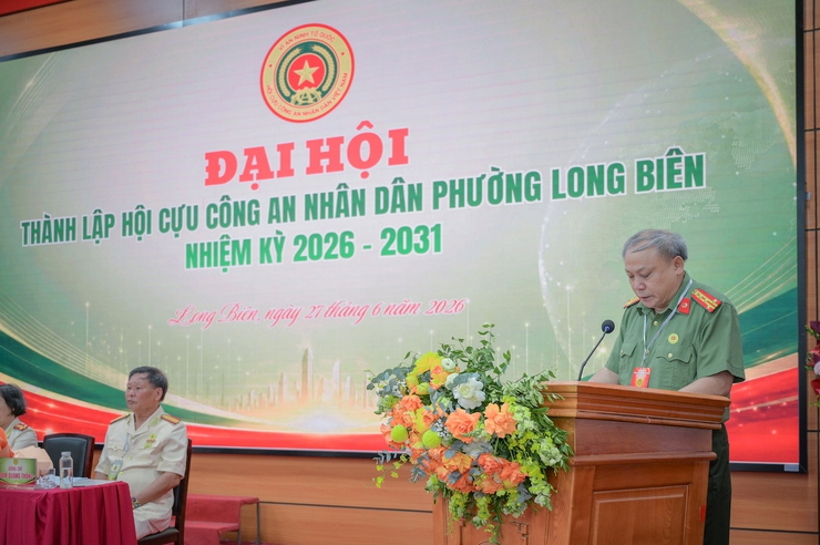 Đại hội thành lập Hội Cựu Công an nhân dân phường Long Biên nhiệm kỳ 2026 - 2031: Đoàn kết - Trách nhiệm - Kỷ cương - Phát triển- Ảnh 6.