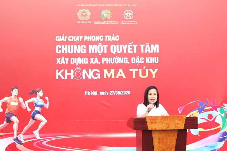 Phường Chương Mỹ tổ chức Giải chạy phong trào “Chung một quyết tâm xây dựng xã, phường, đặc khu không ma túy”- Ảnh 3.